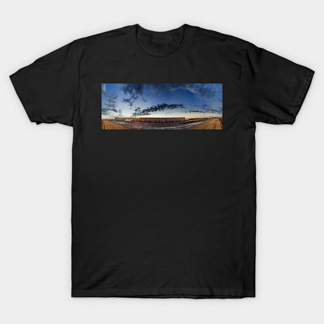 golden hour panorama T-Shirt by likbatonboot